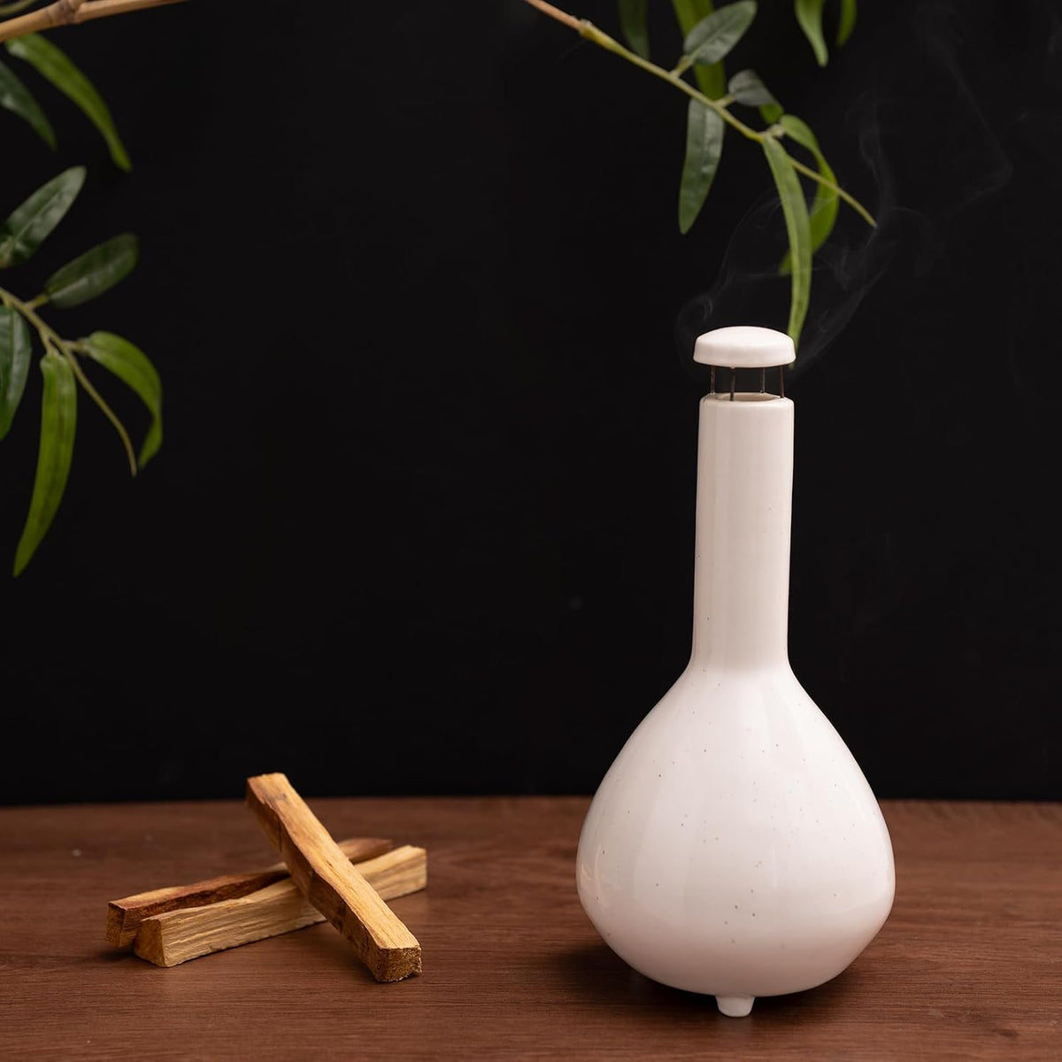 Palo Santo Holder, Mini Chimney Incense Bowl for Sage & Cones