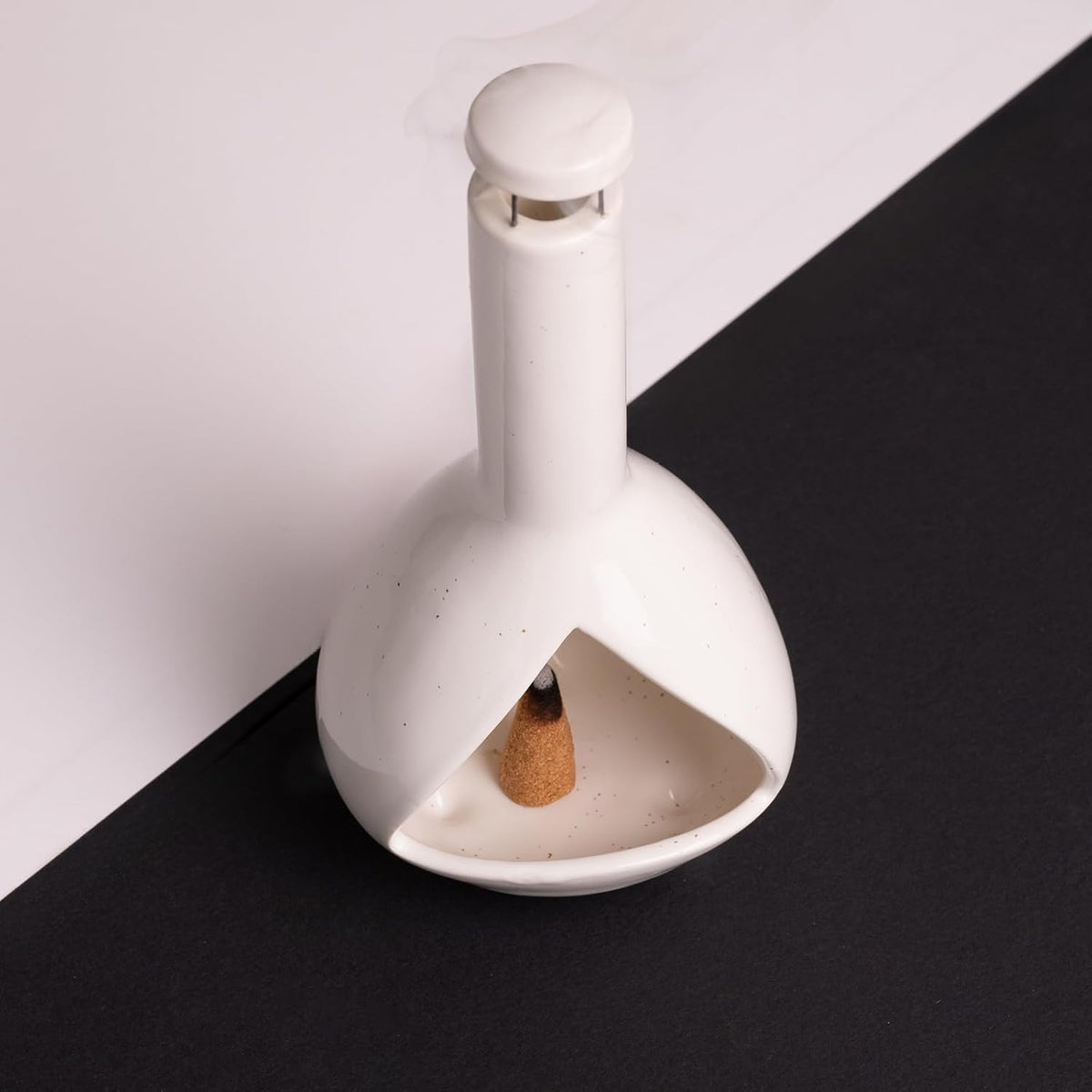 Palo Santo Holder, Mini Chimney Incense Bowl for Sage & Cones