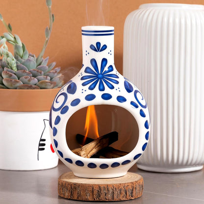 Palo Santo Holder, Mini Chimney Incense Bowl for Sage & Cones