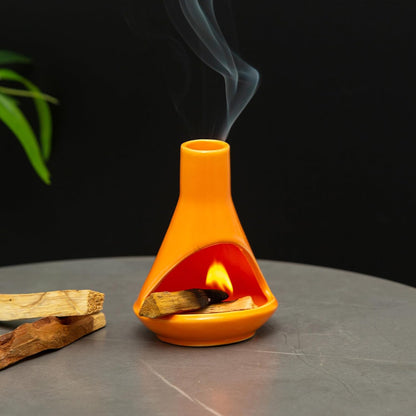 Palo Santo Holder, Mini Chimney Incense Bowl for Sage & Cones