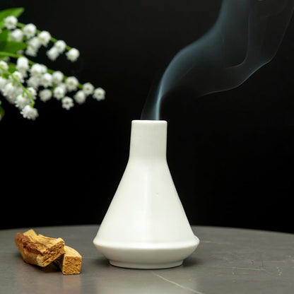 Palo Santo Holder, Mini Chimney Incense Bowl for Sage & Cones