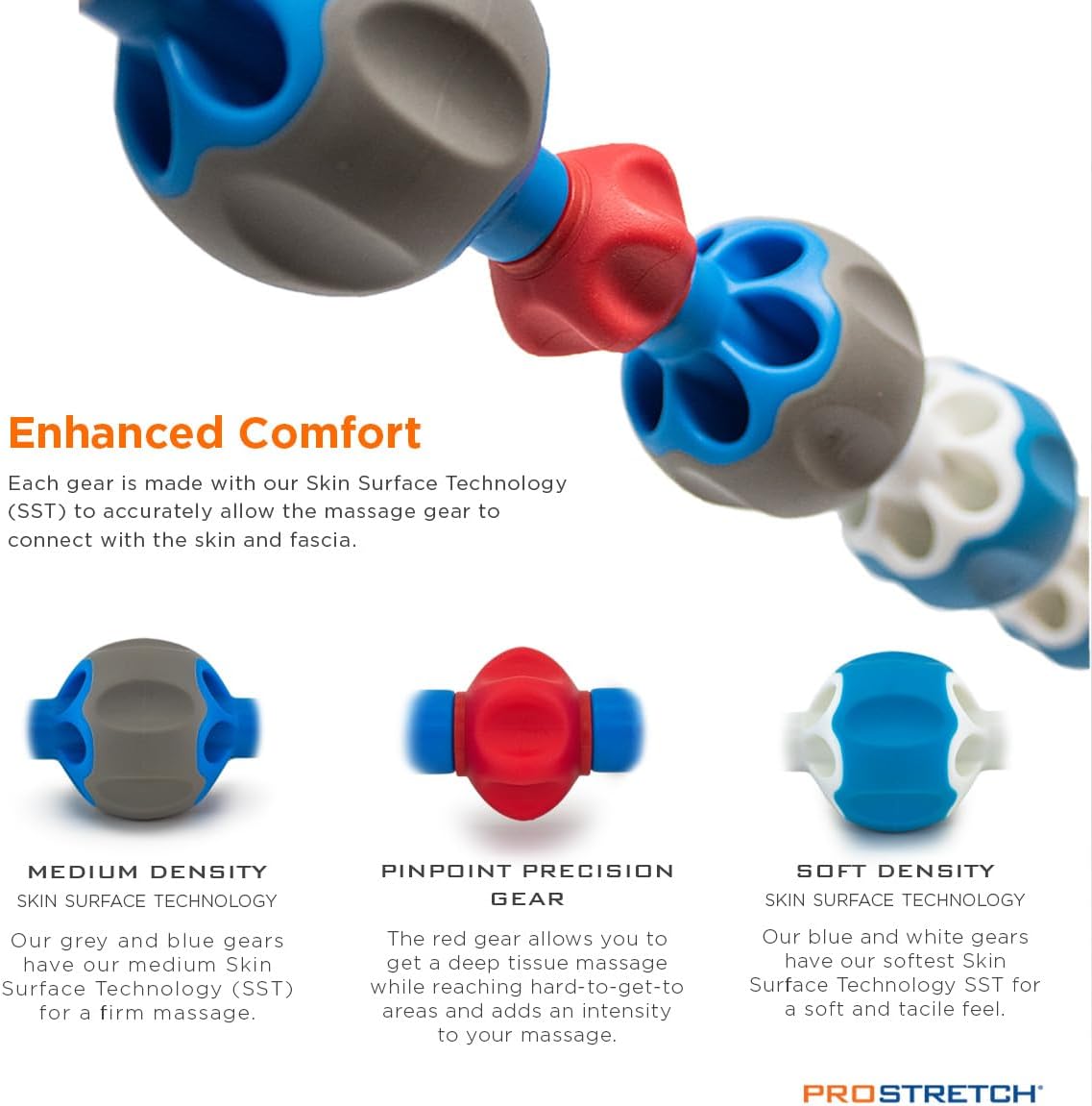Pro Roller, Massage Stick for Muscle Soreness & Trigger Points