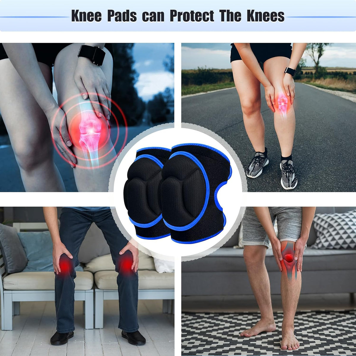 Women Men Knee Pads for Cleaning Floors,House Working,Gardening
