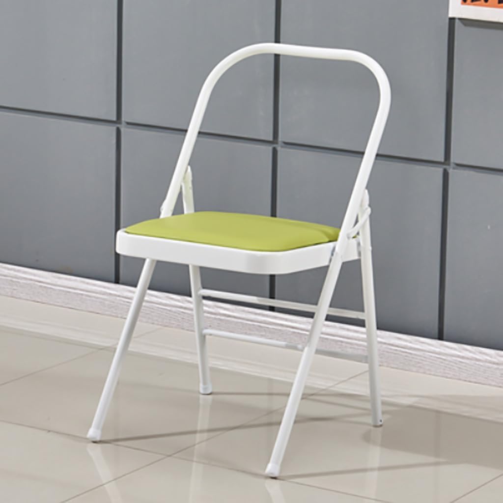 Metal Yoga Chair,Folding and Portable Reinforced Yoga Chair,Backless Chair Yoga Chair Prop,Estorative Yoga Assist Chair,Blue