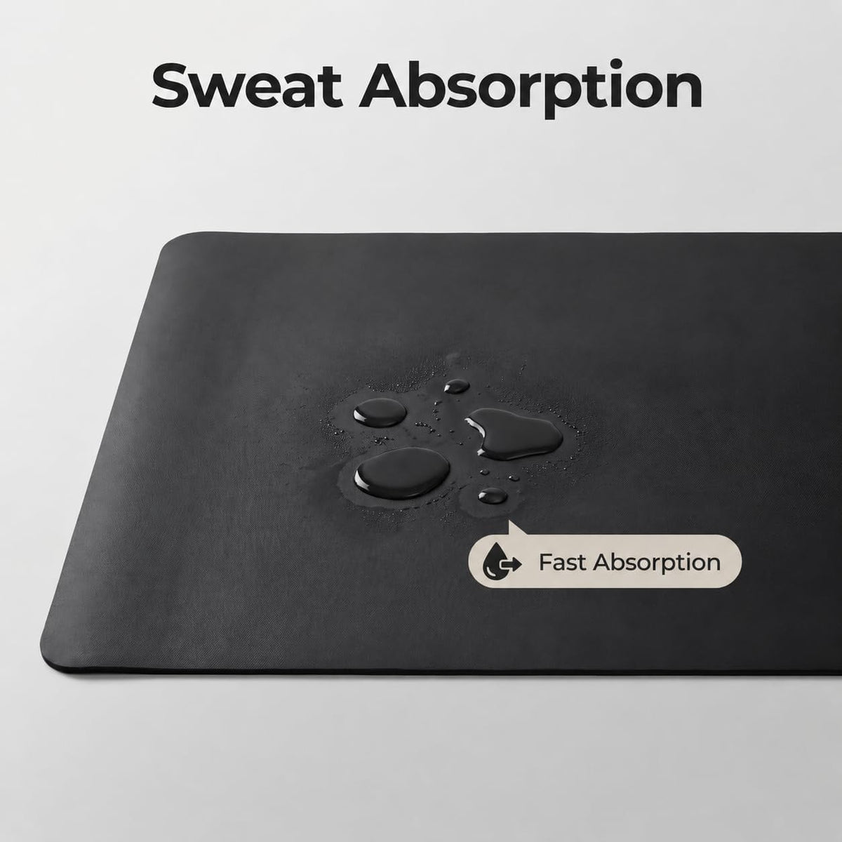 Grip Yoga Mat 5mm Non-Slip PU Natural Rubber Surface, Premium Fitness Mat for Hot Yoga, Pilates, for Women and Men