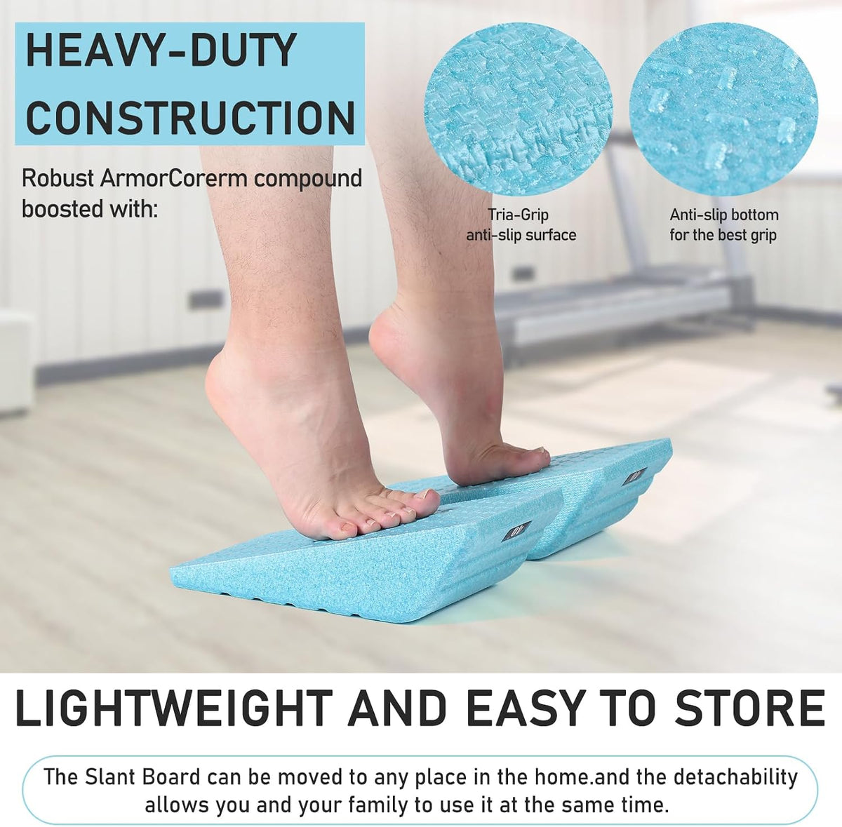 Squat Wedge 2PCS 11.4“ x 6” Foam Block & Helps With Balance