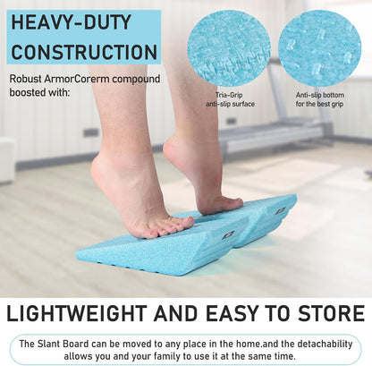 Squat Wedge 2PCS 11.4“ x 6” Foam Block & Helps With Balance