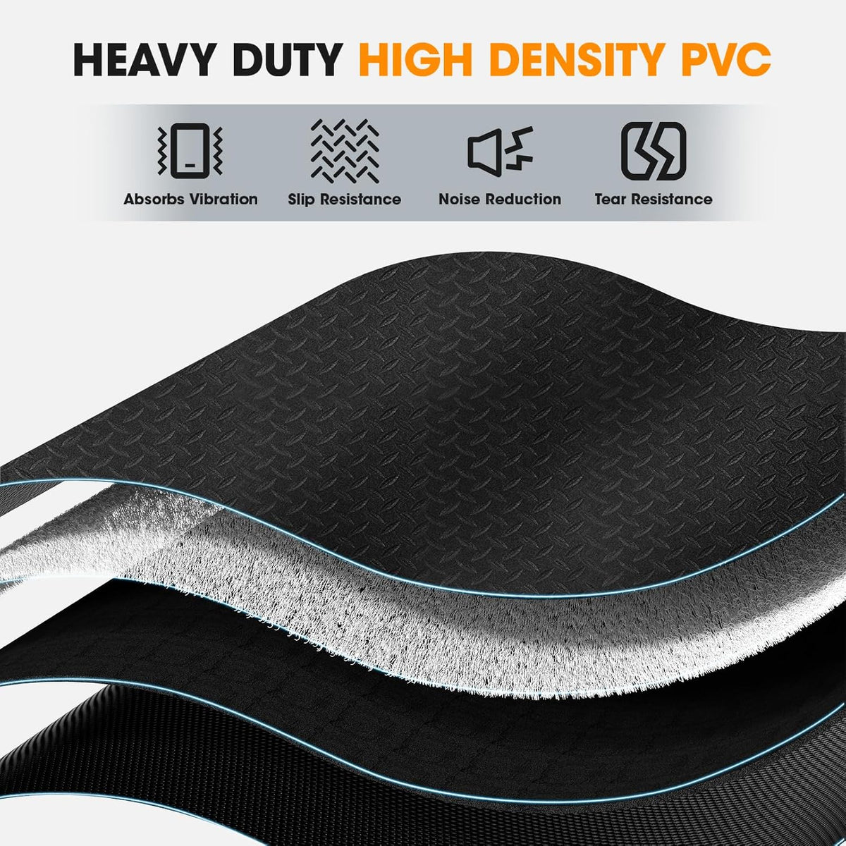 Walking Pad Treadmill Mat for Carpet - 55.1"x23.6",0.2"