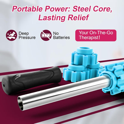 ZanLLW Massage Roller, Muscle Roller Stick, Therapy Roller Stick for Legs, Calf, Thigh, Lipo Roller for Relief Muscles, Deep Tissue Massage Rolling Pin for Trigger Points, Help Sore Muscle Recovery