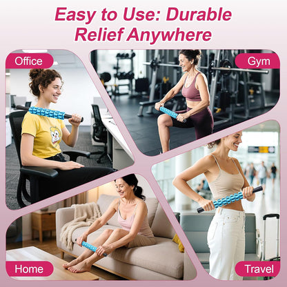 ZanLLW Massage Roller, Muscle Roller Stick, Therapy Roller Stick for Legs, Calf, Thigh, Lipo Roller for Relief Muscles, Deep Tissue Massage Rolling Pin for Trigger Points, Help Sore Muscle Recovery