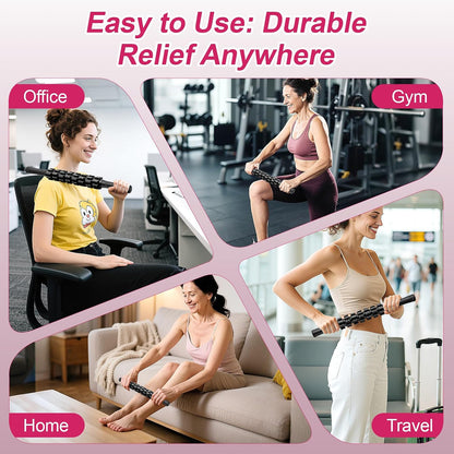 ZanLLW Massage Roller, Muscle Roller Stick, Therapy Roller Stick for Legs, Calf, Thigh, Lipo Roller for Relief Muscles, Deep Tissue Massage Rolling Pin for Trigger Points, Help Sore Muscle Recovery