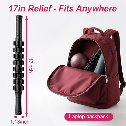 ZanLLW Massage Roller, Muscle Roller Stick, Therapy Roller Stick for Legs, Calf, Thigh, Lipo Roller for Relief Muscles, Deep Tissue Massage Rolling Pin for Trigger Points, Help Sore Muscle Recovery