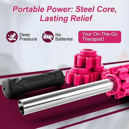 ZanLLW Massage Roller, Muscle Roller Stick, Therapy Roller Stick for Legs, Calf, Thigh, Lipo Roller for Relief Muscles, Deep Tissue Massage Rolling Pin for Trigger Points, Help Sore Muscle Recovery