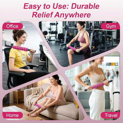 ZanLLW Massage Roller, Muscle Roller Stick, Therapy Roller Stick for Legs, Calf, Thigh, Lipo Roller for Relief Muscles, Deep Tissue Massage Rolling Pin for Trigger Points, Help Sore Muscle Recovery