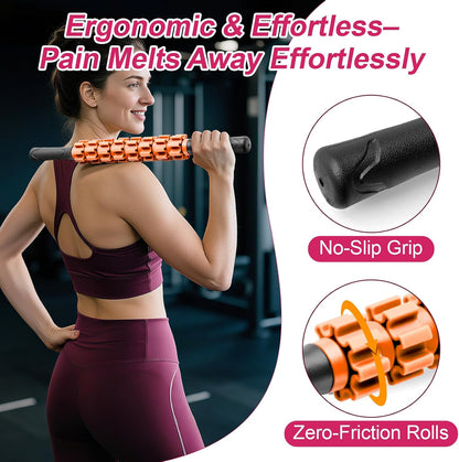 ZanLLW Massage Roller, Muscle Roller Stick, Therapy Roller Stick for Legs, Calf, Thigh, Lipo Roller for Relief Muscles, Deep Tissue Massage Rolling Pin for Trigger Points, Help Sore Muscle Recovery