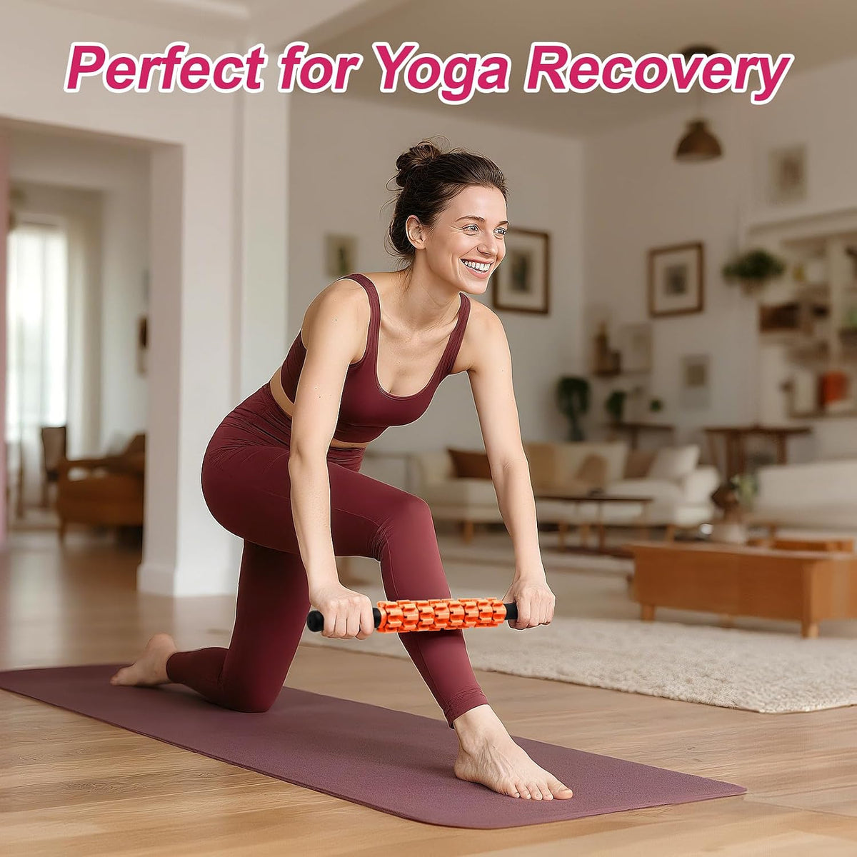 ZanLLW Massage Roller, Muscle Roller Stick, Therapy Roller Stick for Legs, Calf, Thigh, Lipo Roller for Relief Muscles, Deep Tissue Massage Rolling Pin for Trigger Points, Help Sore Muscle Recovery
