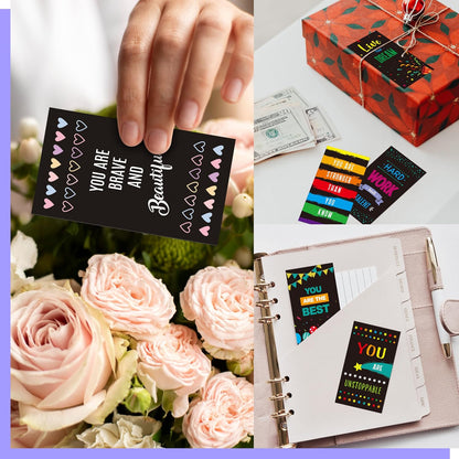 200 PCS Positive Affirmations Cards for Women, 60 Designs Daily Affirmations Cards, Inspirational Motivational Cards Mindfulness Cards Meditation Cards (2” x 3.5”)