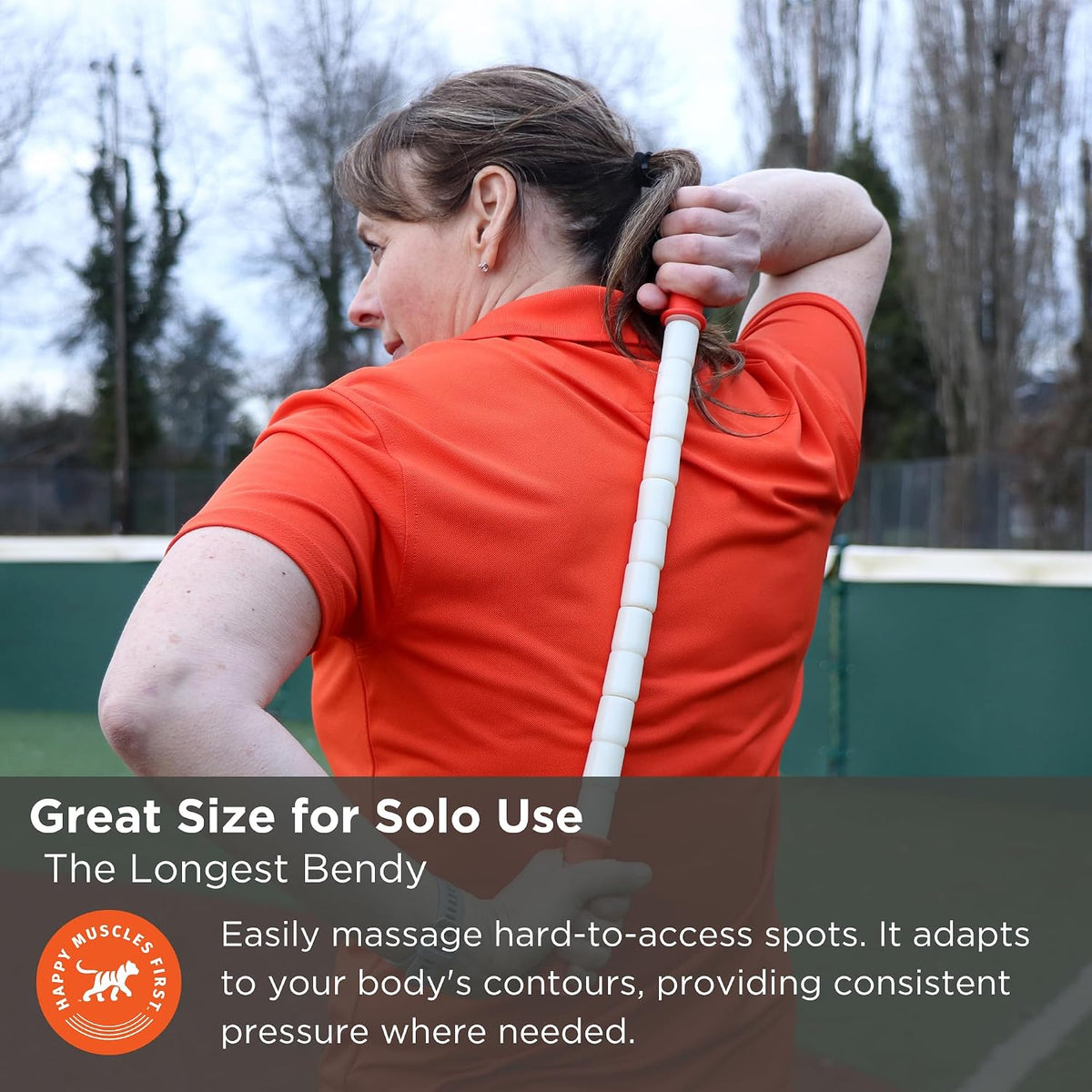 Tiger Tail The Stick - Bendy 18” Flexible Muscle Roller Stick for Myofascial Release & Trigger Points - Bendable Deep Tissue Massager for Legs, Back, Shoulders - Relieve Soreness & Improve Recovery