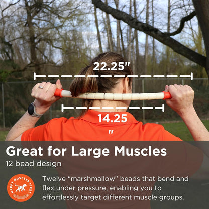 Tiger Tail The Stick - Bendy 18” Flexible Muscle Roller Stick for Myofascial Release & Trigger Points - Bendable Deep Tissue Massager for Legs, Back, Shoulders - Relieve Soreness & Improve Recovery