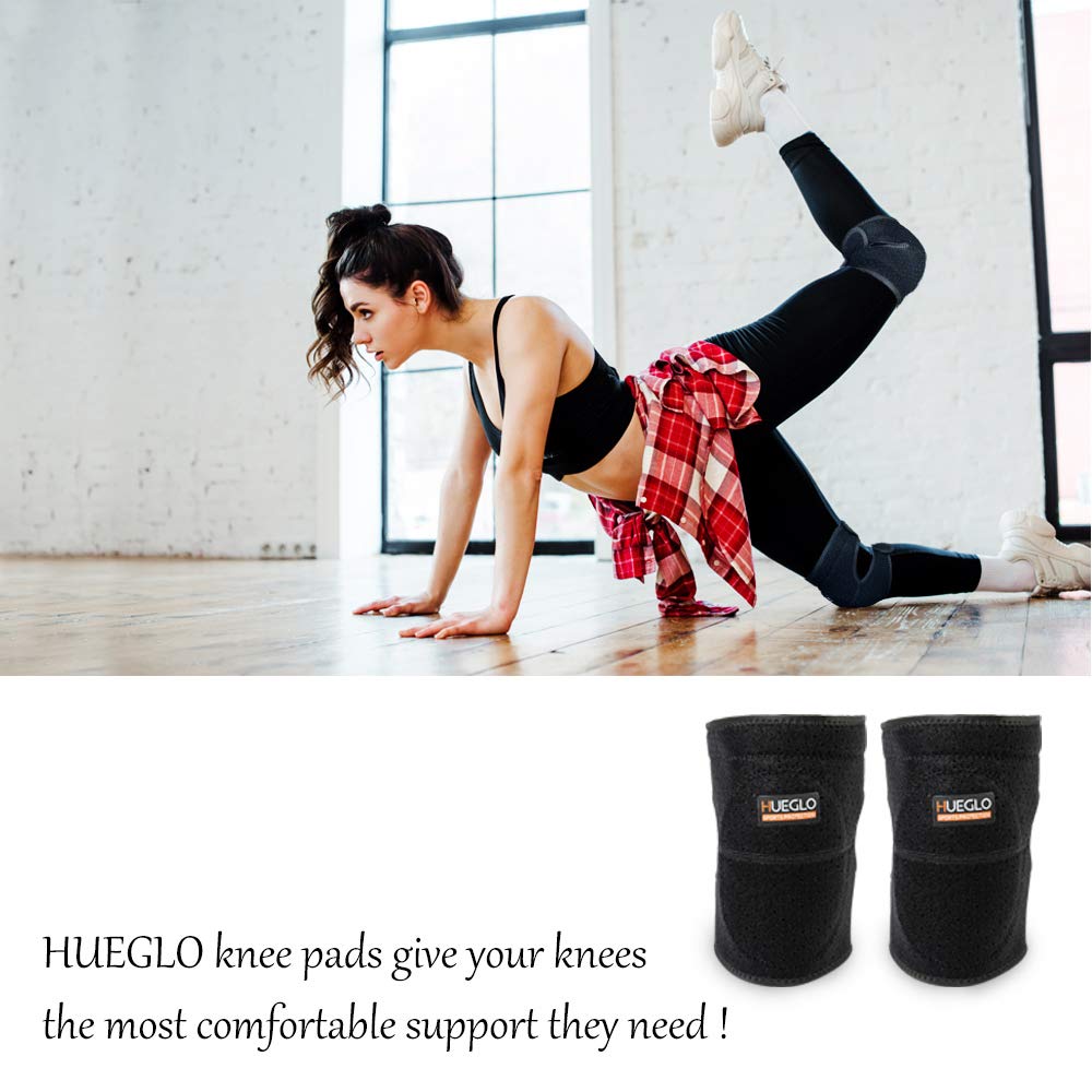 HUEGLO Dance Volleyball Knee Pads for Women Plus Size Soft Cushion,XXL