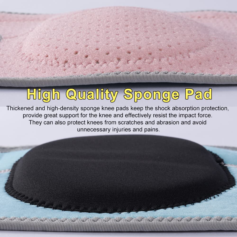 HUEGLO Dance Volleyball Knee Pads for Women Plus Size Soft Cushion,XXL