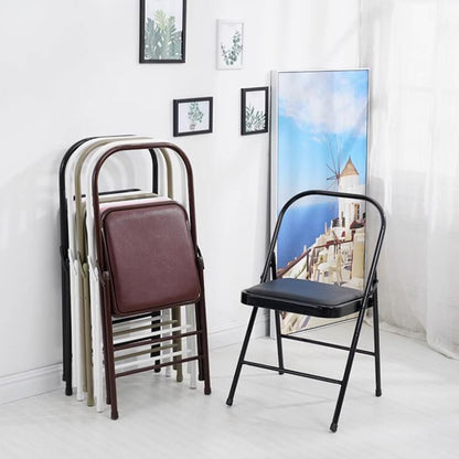 Yoga Auxiliary Chair Backless Folding Chair Metal Folding Flexibility Exercise Chair Balance Handstand Training Tool for Back Pain Relieving Black