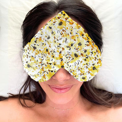 Weighted Heart Eye Pillow & Eye Mask – Gift for Women, Sunny