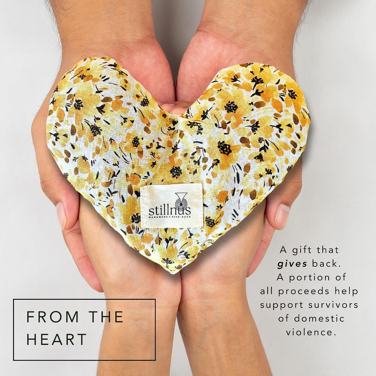 Weighted Heart Eye Pillow & Eye Mask – Gift for Women, Sunny