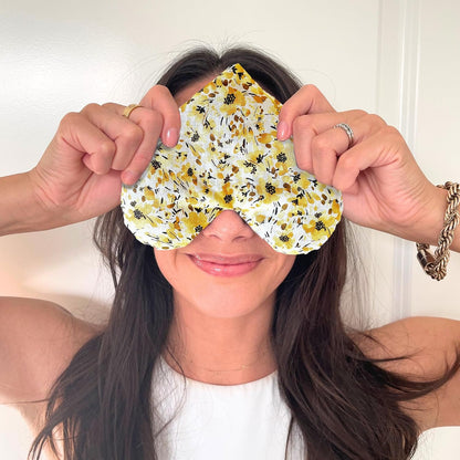 Weighted Heart Eye Pillow & Eye Mask – Gift for Women, Sunny
