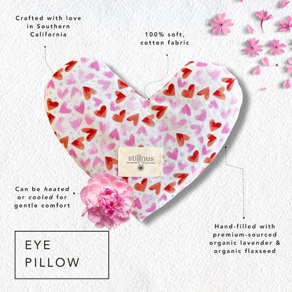Weighted Heart Eye Pillow & Eye Mask – Gift for Women, Sunny