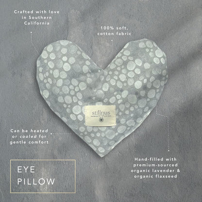 Weighted Heart Eye Pillow & Eye Mask – Gift for Women, Sunny
