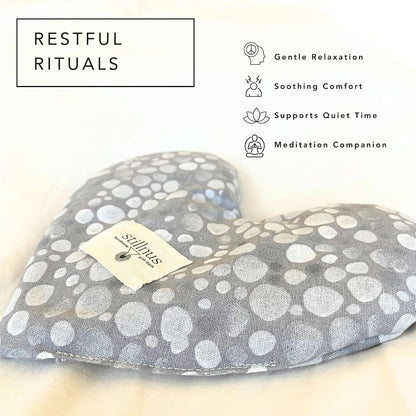 Weighted Heart Eye Pillow & Eye Mask – Gift for Women, Sunny