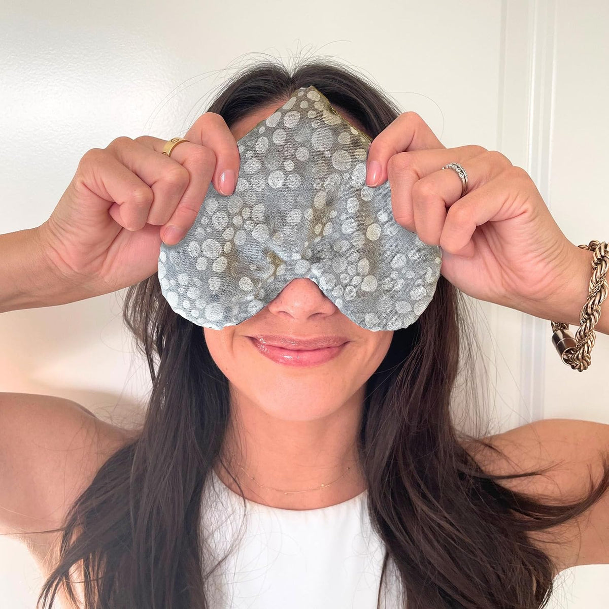 Weighted Heart Eye Pillow & Eye Mask – Gift for Women, Sunny