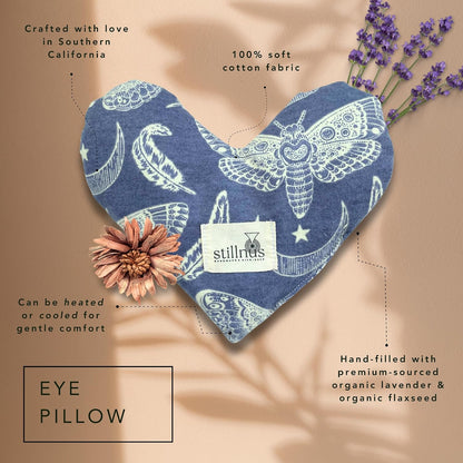 Weighted Heart Eye Pillow & Eye Mask – Gift for Women, Sunny