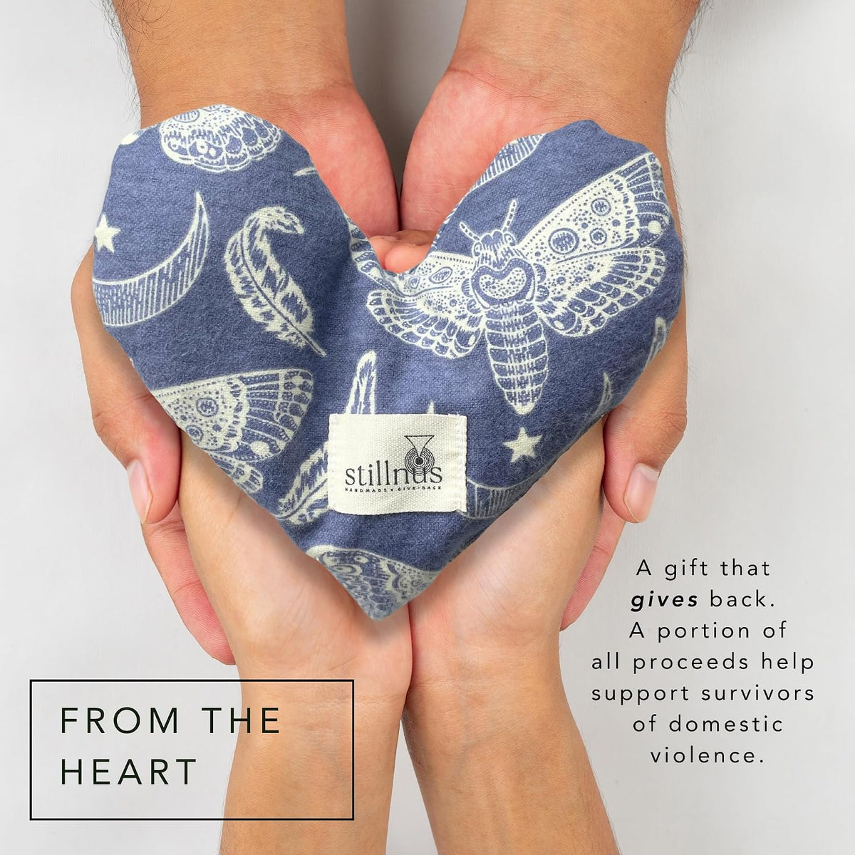 Weighted Heart Eye Pillow & Eye Mask – Gift for Women, Sunny