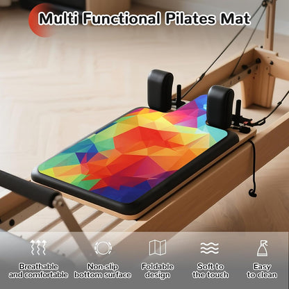 Non-Slip Pilates Reformer Mat Cover, 39 x 23” Pilates Towel Mat