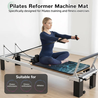Non-Slip Pilates Reformer Mat Cover, 39 x 23” Pilates Towel Mat