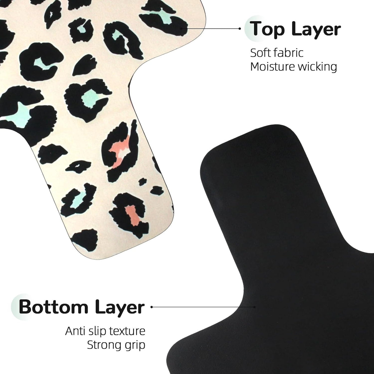 Non-Slip Pilates Reformer Mat Cover, 39 x 23” Pilates Towel Mat