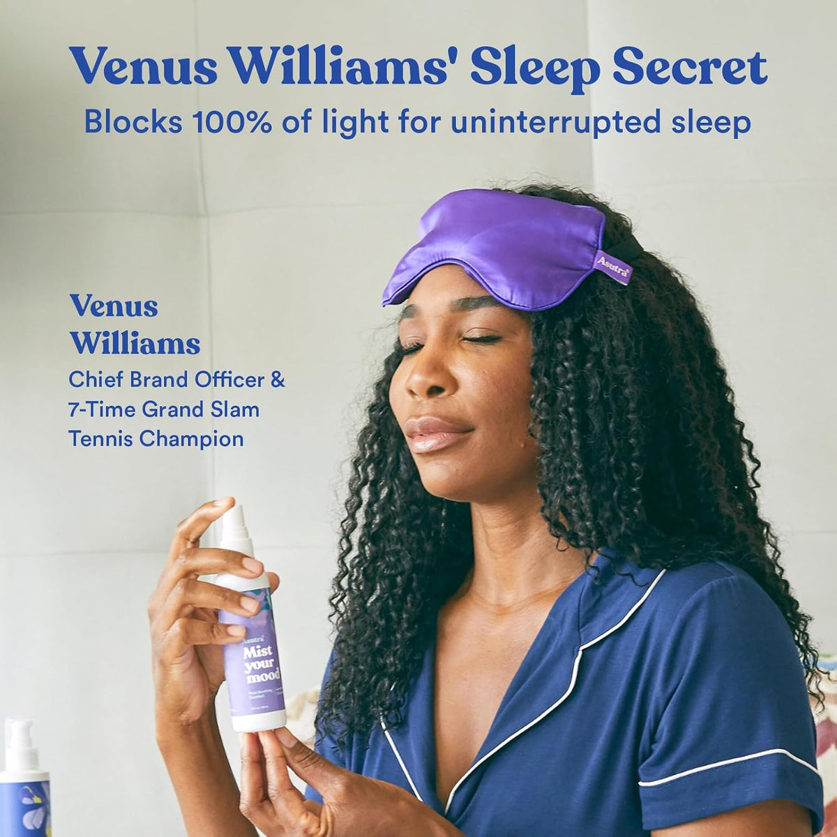 ASUTRA Silk Eye Pillow for Sleep, Purple - Filled w/Lavender (One Size)