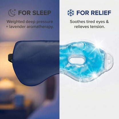 ASUTRA Silk Eye Pillow for Sleep, Purple - Filled w/Lavender (One Size)