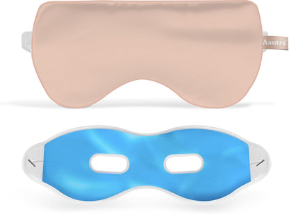 ASUTRA Silk Eye Pillow for Sleep, Purple - Filled w/Lavender (One Size)
