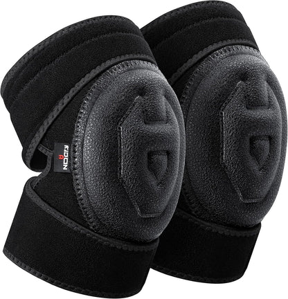 Gel Knee Pads for Men and Women with Soft Foam Cushion — Waterproof Anti-Slip Cap and Easy to Use, Adjustable Non-Slip Straps — Durable, Lightweight Design — Perfect for Gardening Work