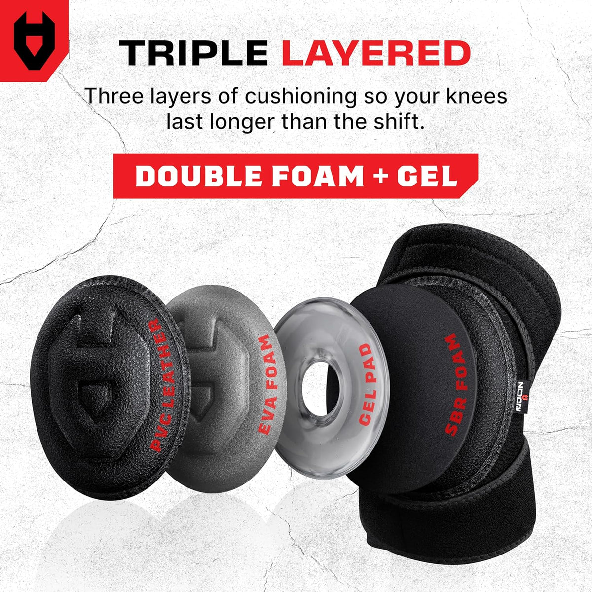 Gel Knee Pads for Men and Women with Soft Foam Cushion — Waterproof Anti-Slip Cap and Easy to Use, Adjustable Non-Slip Straps — Durable, Lightweight Design — Perfect for Gardening Work