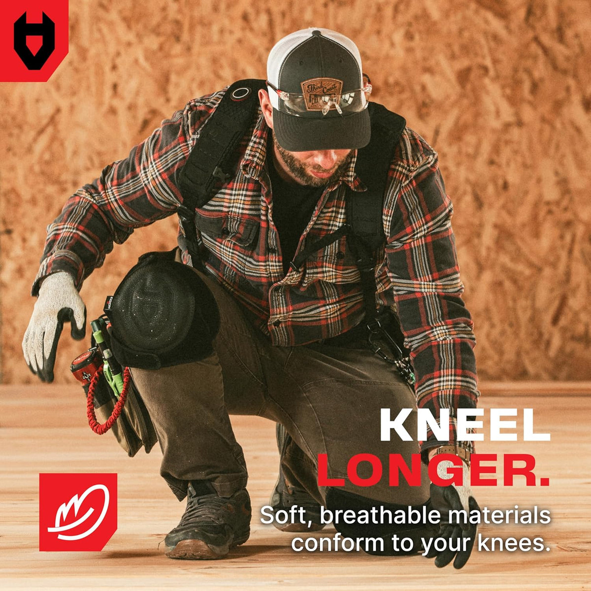 Gel Knee Pads for Men and Women with Soft Foam Cushion — Waterproof Anti-Slip Cap and Easy to Use, Adjustable Non-Slip Straps — Durable, Lightweight Design — Perfect for Gardening Work