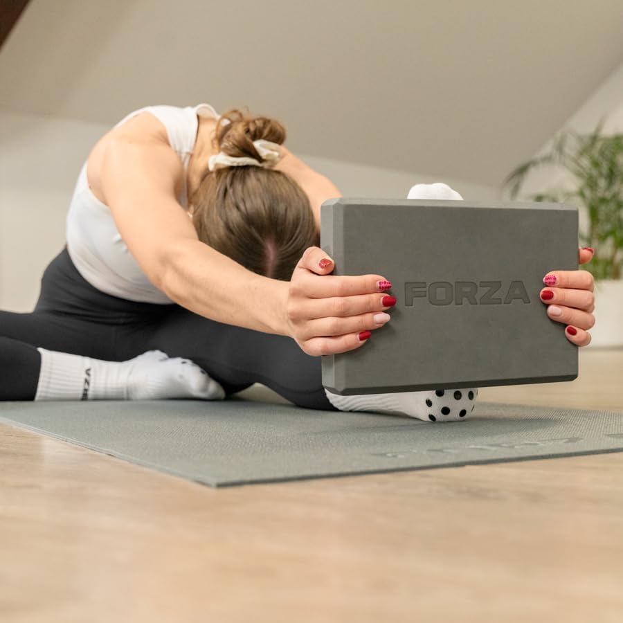 Yoga Block – High-Density EVA Foam Yoga & Pilates Support Block, Lightweight, Non-Slip, Comfort-Edged Prop for Balance, Flexibility, Mobility & Rehabilitation