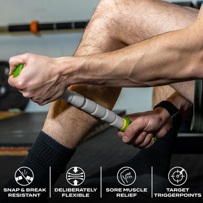 Massage Stick 24" Handheld Spindle Massage Roller - Full Body Muscle Recovery & Myofascial Release (Large - 24" Massage Stick)