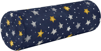 c Neck Roll Pillow Bolster Round Health Memory Foam Long Cervical Cylinder Pillows with Removable Washable Cover for Body Bed Legs Back Yoga - Colors B