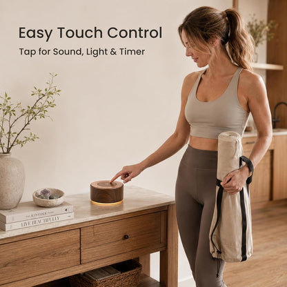 Tibetan Meditation Singing Bowl Machine - 7 Singing Bowls Sounds, Crystal Healing, Chakra Healing, Mindfulness and Stress Relief Timer and Memory Features for Women/Men