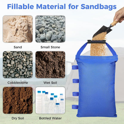 4 Packs Sand Bags for Canopy Legs, 112 LBS Heavy Duty Weight Bags