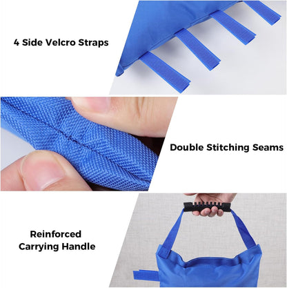4 Packs Sand Bags for Canopy Legs, 112 LBS Heavy Duty Weight Bags